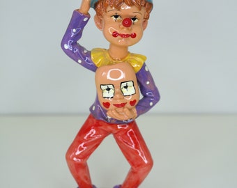 ヴィンテージ ピエロの置物 - 気まぐれな陶器のピエロの像をお選び