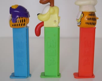 ビンテージ ガーフィールド PEZ ディスペンサー レトロなコレクターズ