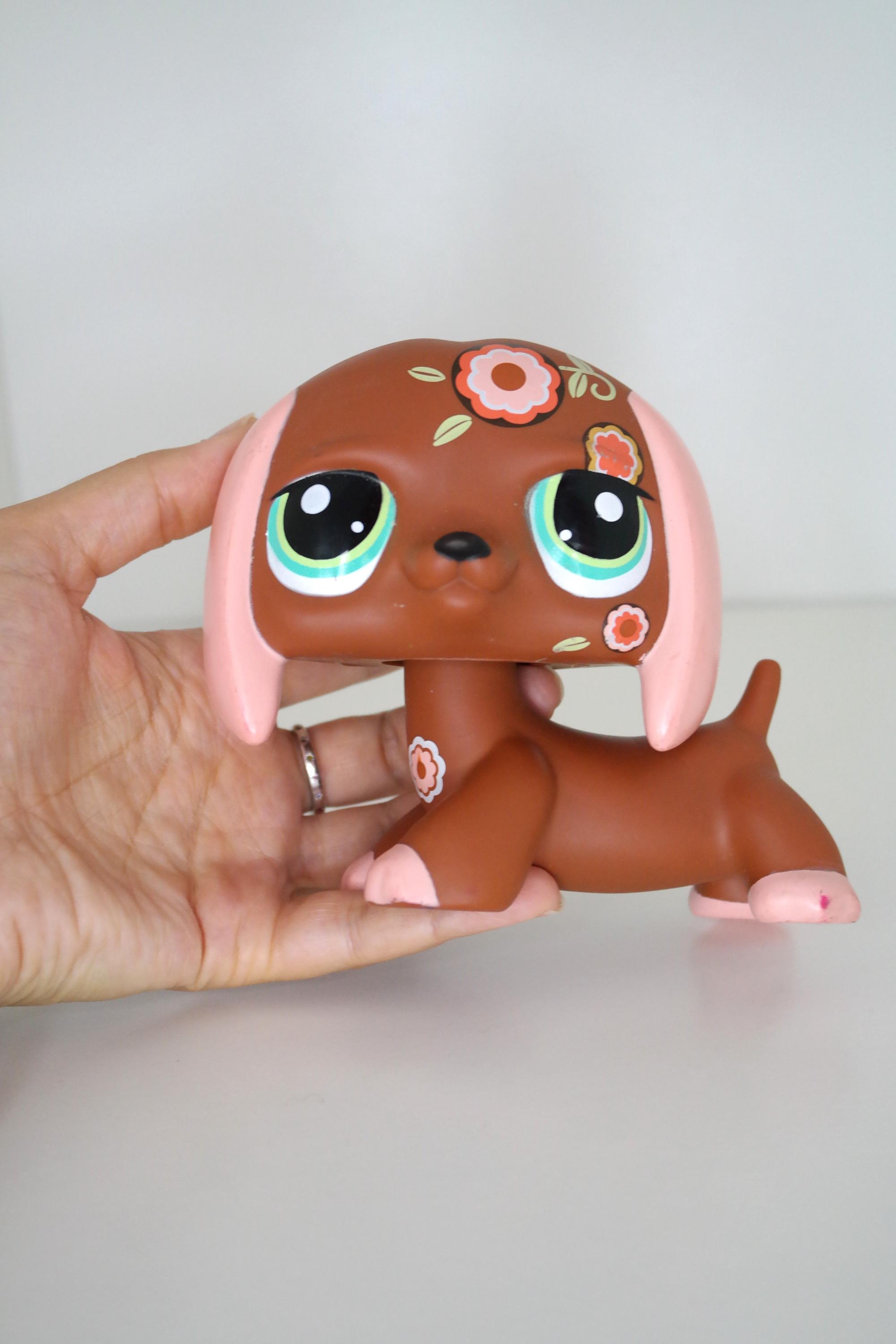 Littlest Pet Shop HASBRO – Chien Teckel Daschung #1010 – Authentique – Occasion