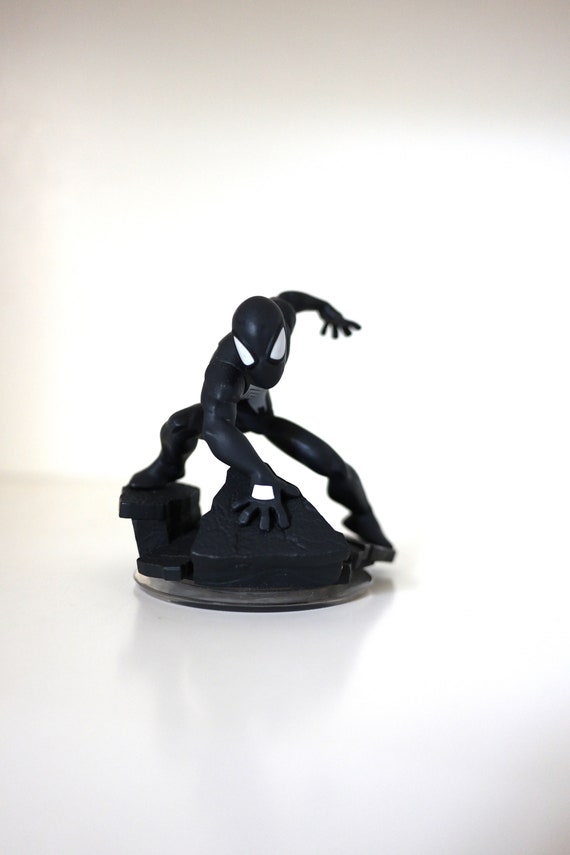 Black Suit Spiderman Disney Infinity Toy Figure Etsy