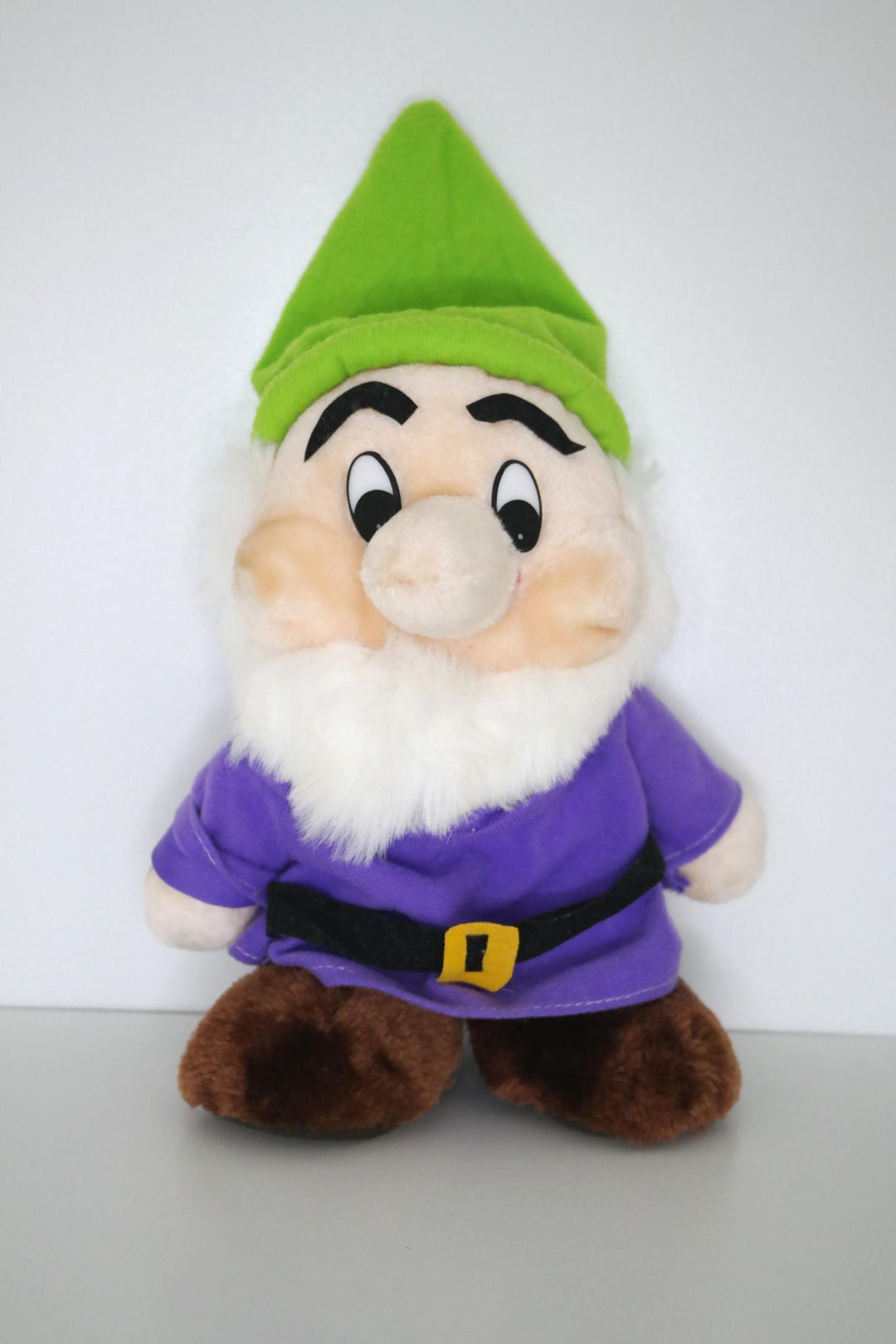 Vintage Plush Dwarf Green Hat Purple Top Classic Retro Stuffed Figure ...
