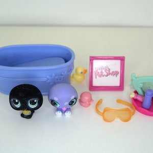 Littlest Pet Shop Bath Set: 333 Penguin and 2830 Penguin - Etsy