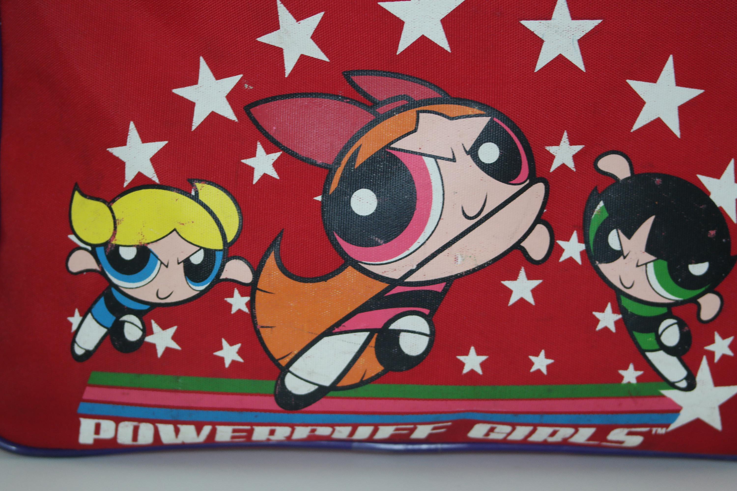 2000年代のヴィンテージ パワパフガールズ ハンドバッグ：レッド