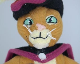 ヴィンテージシュレックぬいぐるみ：長靴をはいたネコまたはジンジャー