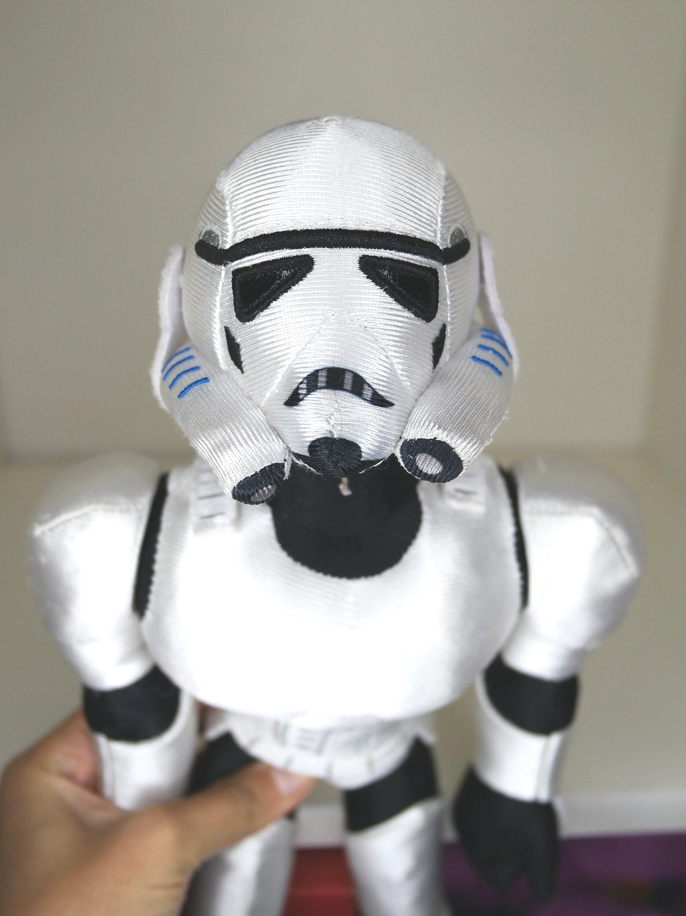 Star Wars Trooper Plush - Authentic Toy By Disney - Articulated Arms - 15' inch tall -  Soft White Trooper - Pre-owned