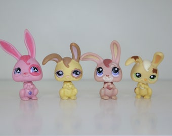 Hasbro Littlest Pet Shop LPS - Your Choice of Pet: #500 Rabbit, #887 Rabbit,  #1399 Rabbit, #972 Rabbit - Pre-owned