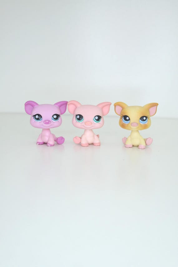 Vintage Littlest Pet Shop Pig Authentic Hasbro LPS Collectible