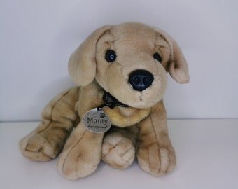 Labrador Puppy Dog Monty - Plush Toy - Authentic By Keel Toys - Stuffed Bean Bag Puppy Doll - 12'inch Plushie - Pre-Owned