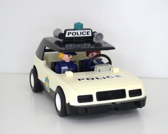 ヴィンテージ 1976 プレイモービル ジオブラ ポリスカーと 1997 年製