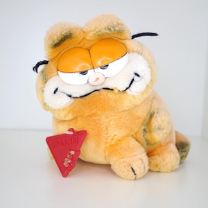 Vintage Garfield Soft Toy - Vintage 80&#39;s Toy By Dakin - Small Plushie