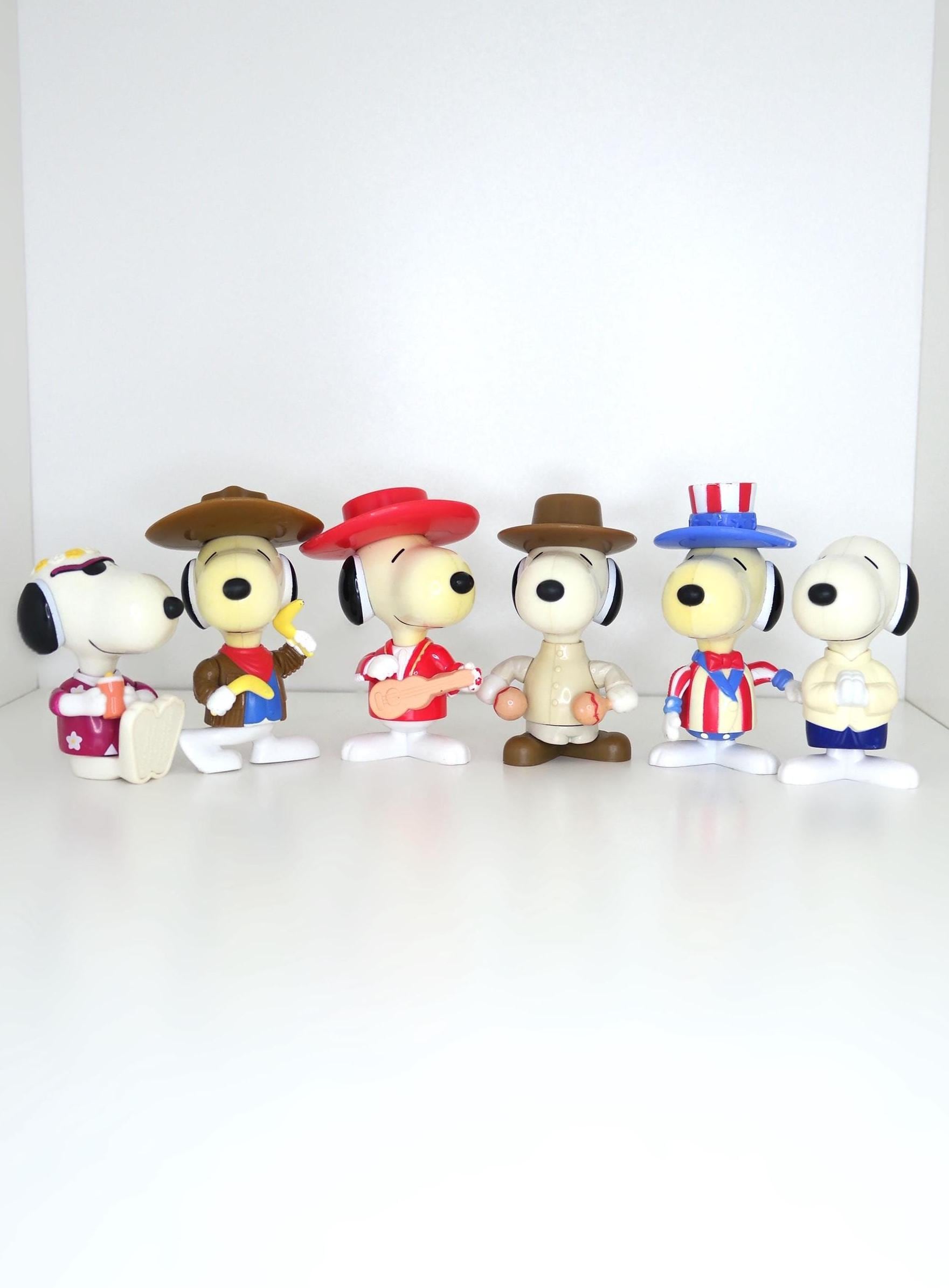 スヌーピー　SNOOPY　フィギュア　80年代　バーガーキング　マクドナルド PEANUTS JOE COOL SNOOPY BURGER KING KIDS MEAL TOY Vintage