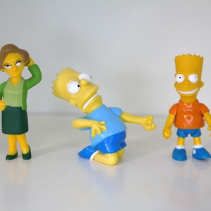 Vintage Simpsons Character Figure: Edna Krabappel, Bart Simpson (Your Choice)