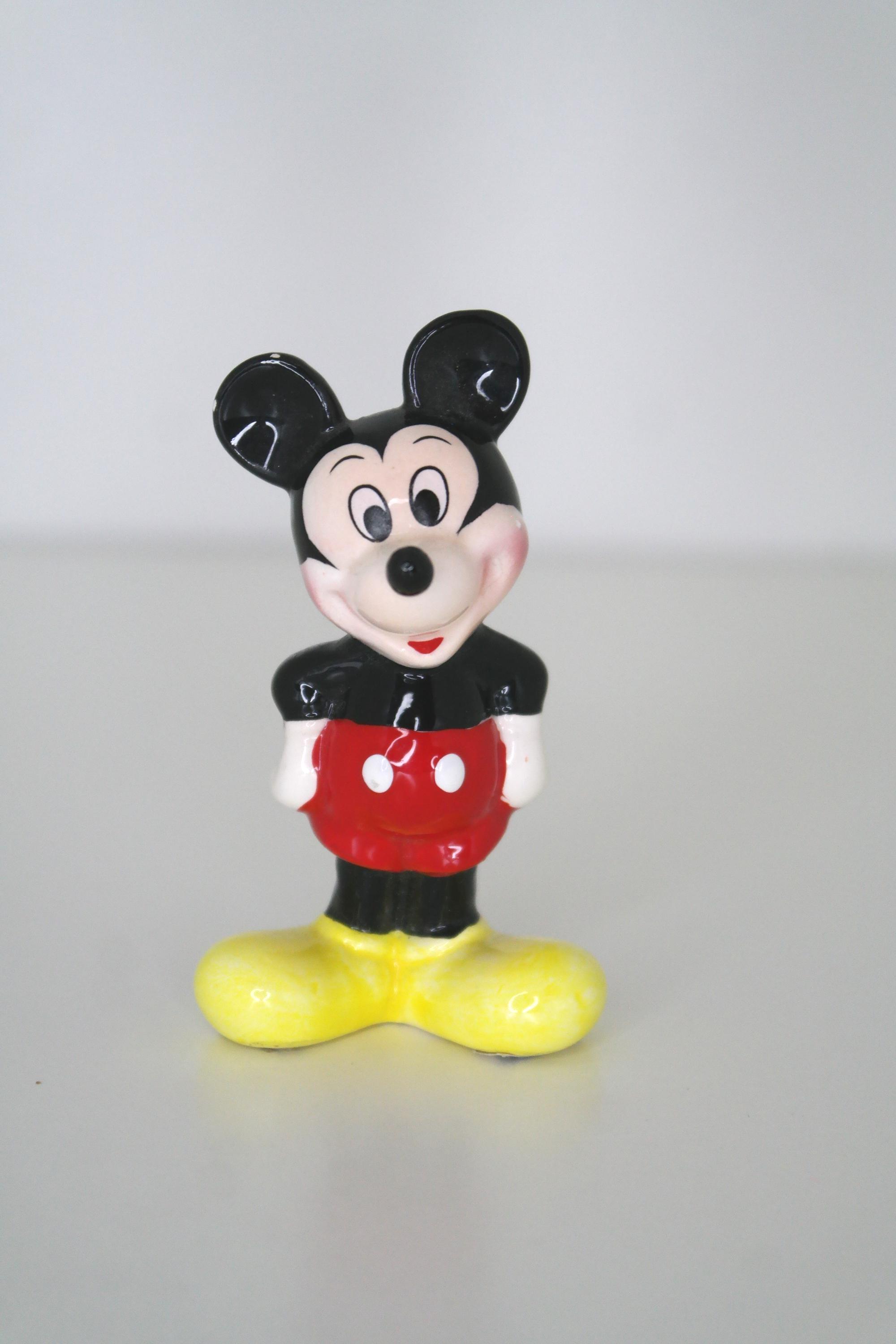 Vintage 80s Walt Disney Mickey Mouse Ceramic Porcelain