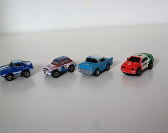 Vintage Galoob Micro Machines Collectible  Blue Josh, Chevy Bel Air, Ford Mercur, Renault Turbo