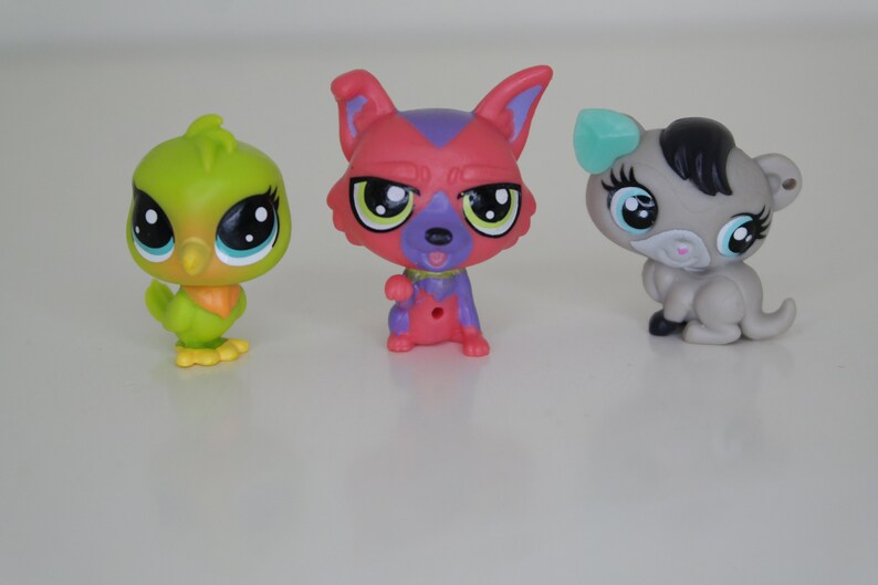 A Set of 6 LPS Mini Pets - Hasbro Littlest Pet Shop Toys - Pre-loved - Etsy