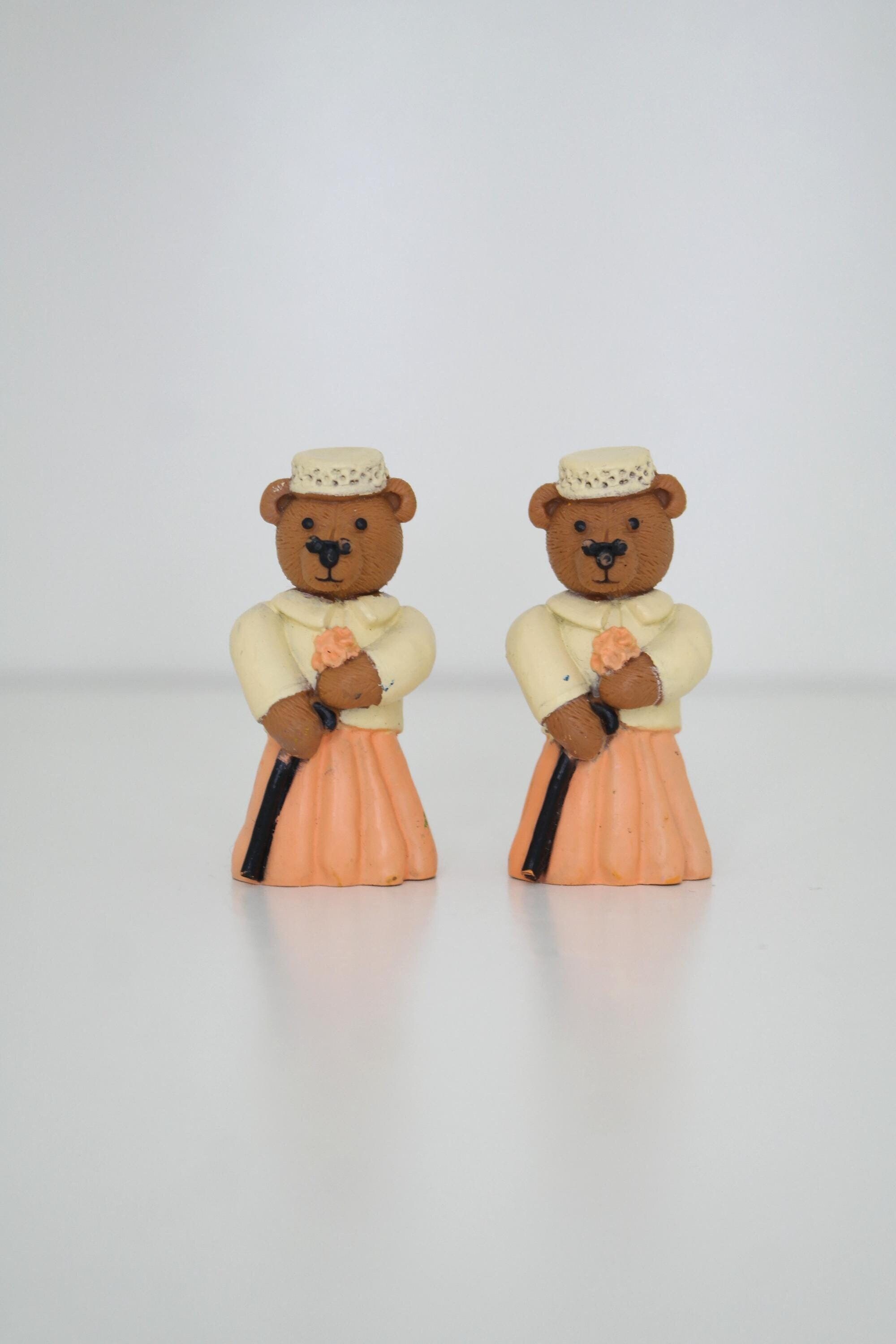 Vintage 1995 MEG Teddy Bear Figurine - Retro Mini Collectible - Your Choice