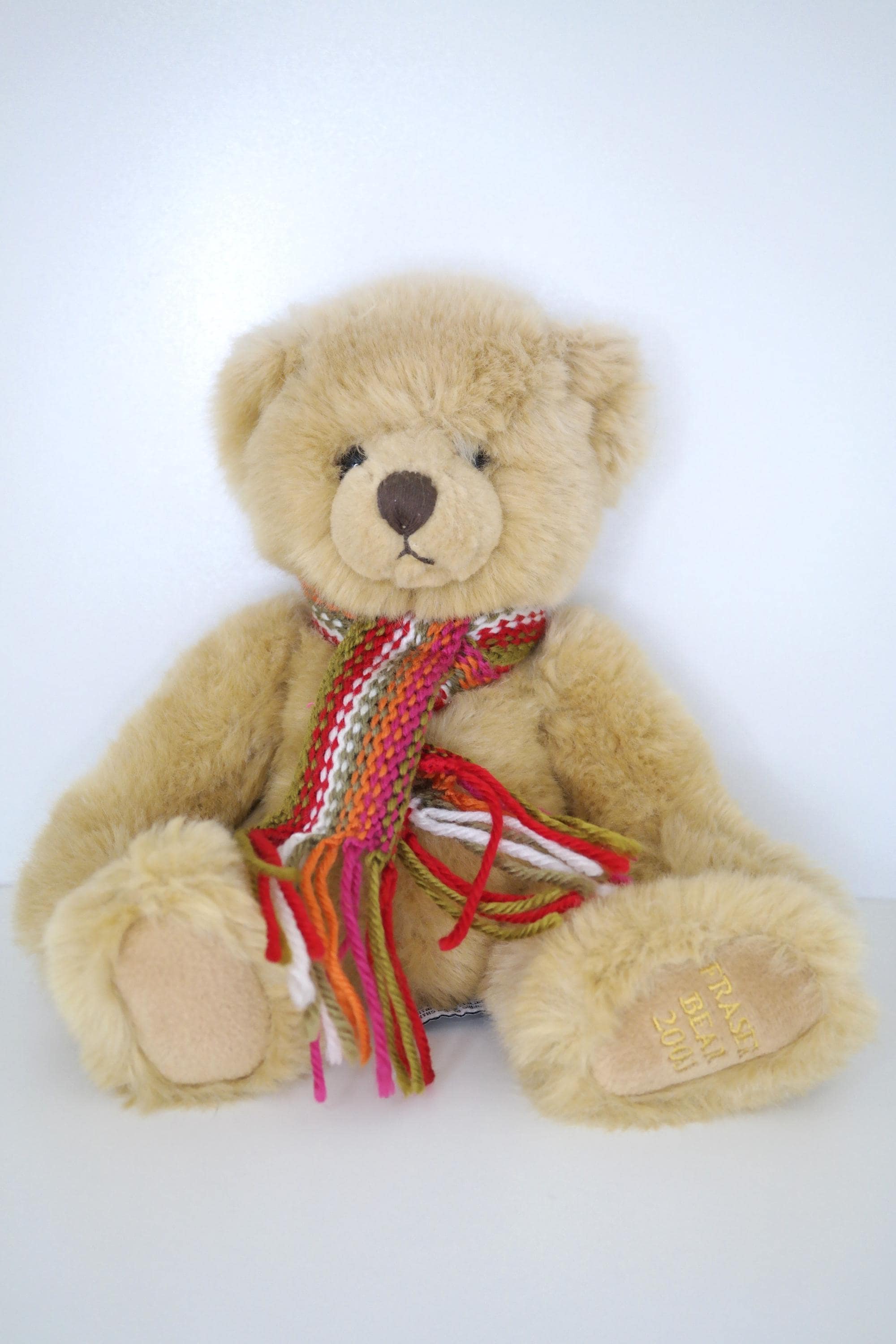 Vintage 2003 Russ Berrie Fraser Bear Plush With Knitted