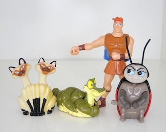 ヴィンテージ ディズニー くまのプーさんとピグレットのフィギュア、2
