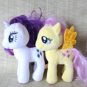 MLP Plush Välj Rarity Fluttershy Autentisk TY Samlarobjekt 7" Begagnad
