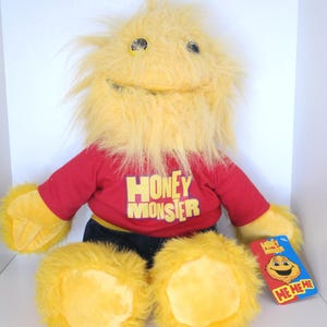 Honey Monster Plush Toy - Retired Sugar Puffs Cereal Collectible