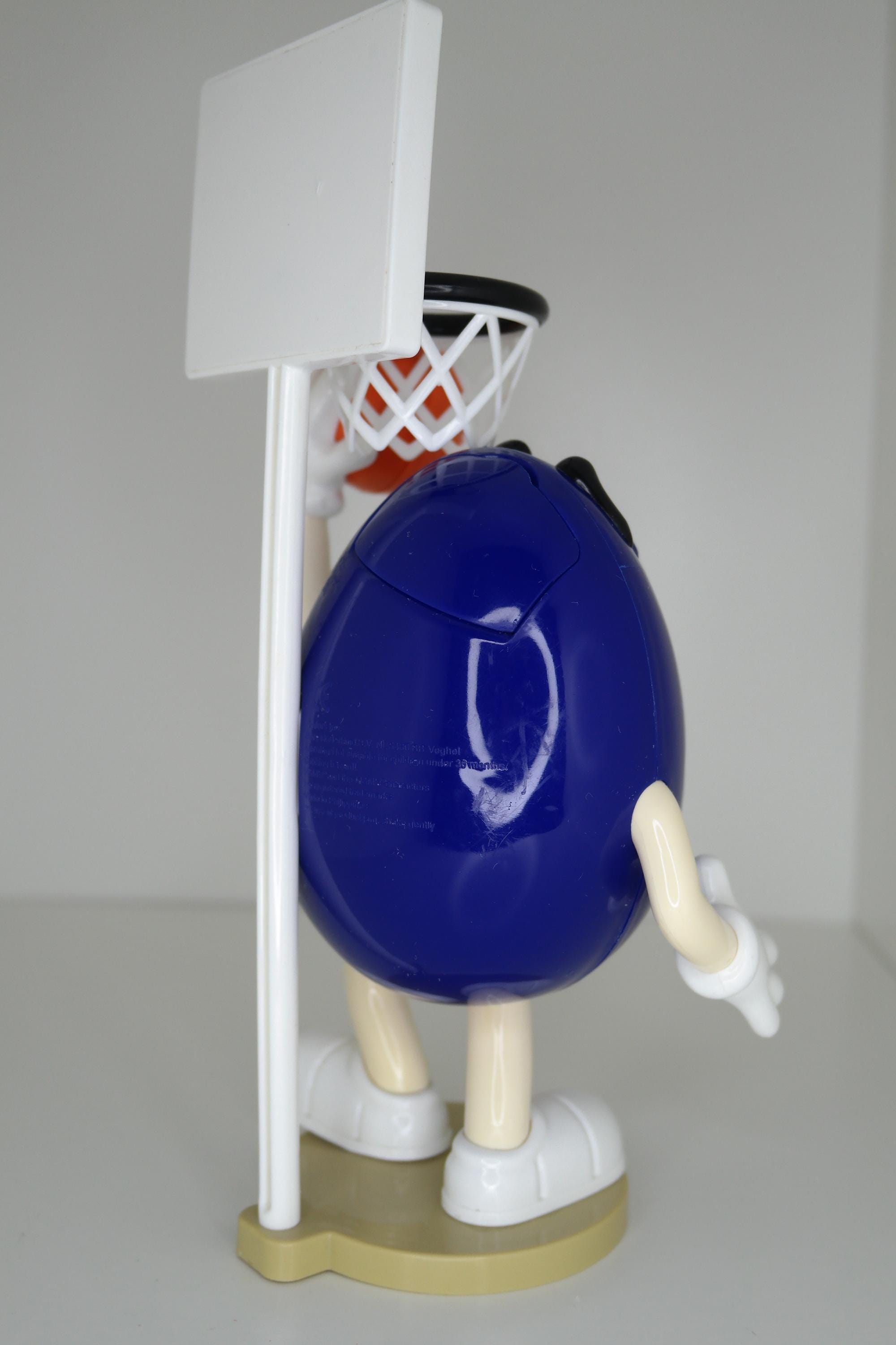 Vintage Blue M&M Dispenser Authentic Mars Collectible Toy