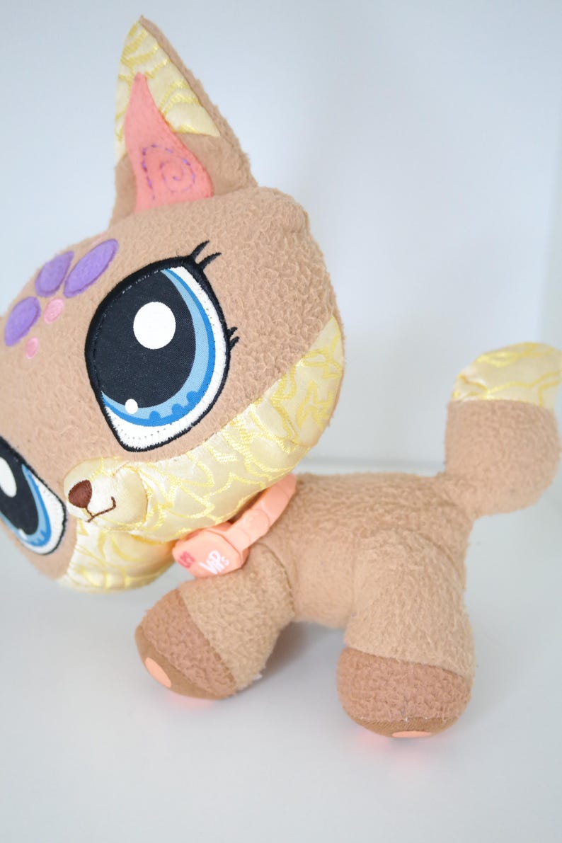 Lps Vip Game Vintage Littlest Pet Shop Plush LPS Vips Cat Fox Hasbro Stuffed Animal ...