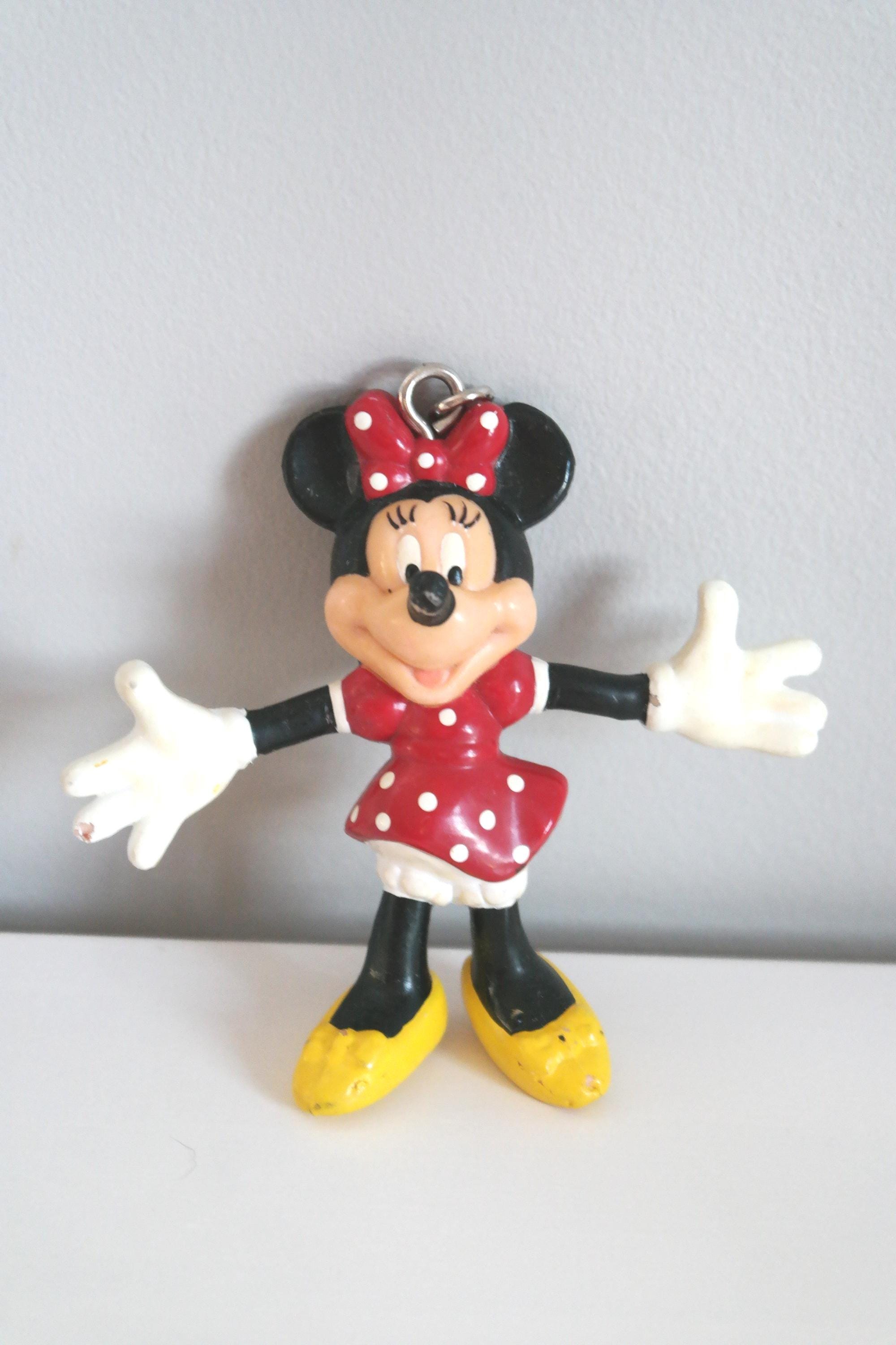 Vintage 1993 Disney Minnie Mouse Figurine - Keychain Figure - Etsy