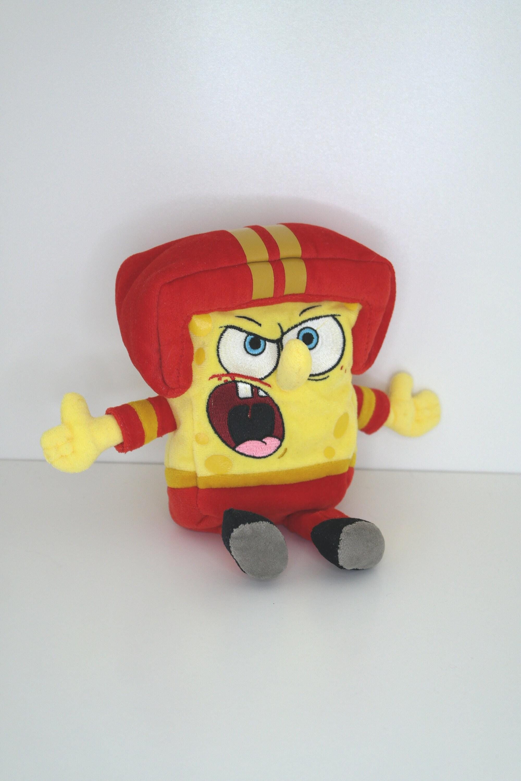 ヴィンテージ TY スポンジボブ クォーターバック ぬいぐるみ - 8インチ