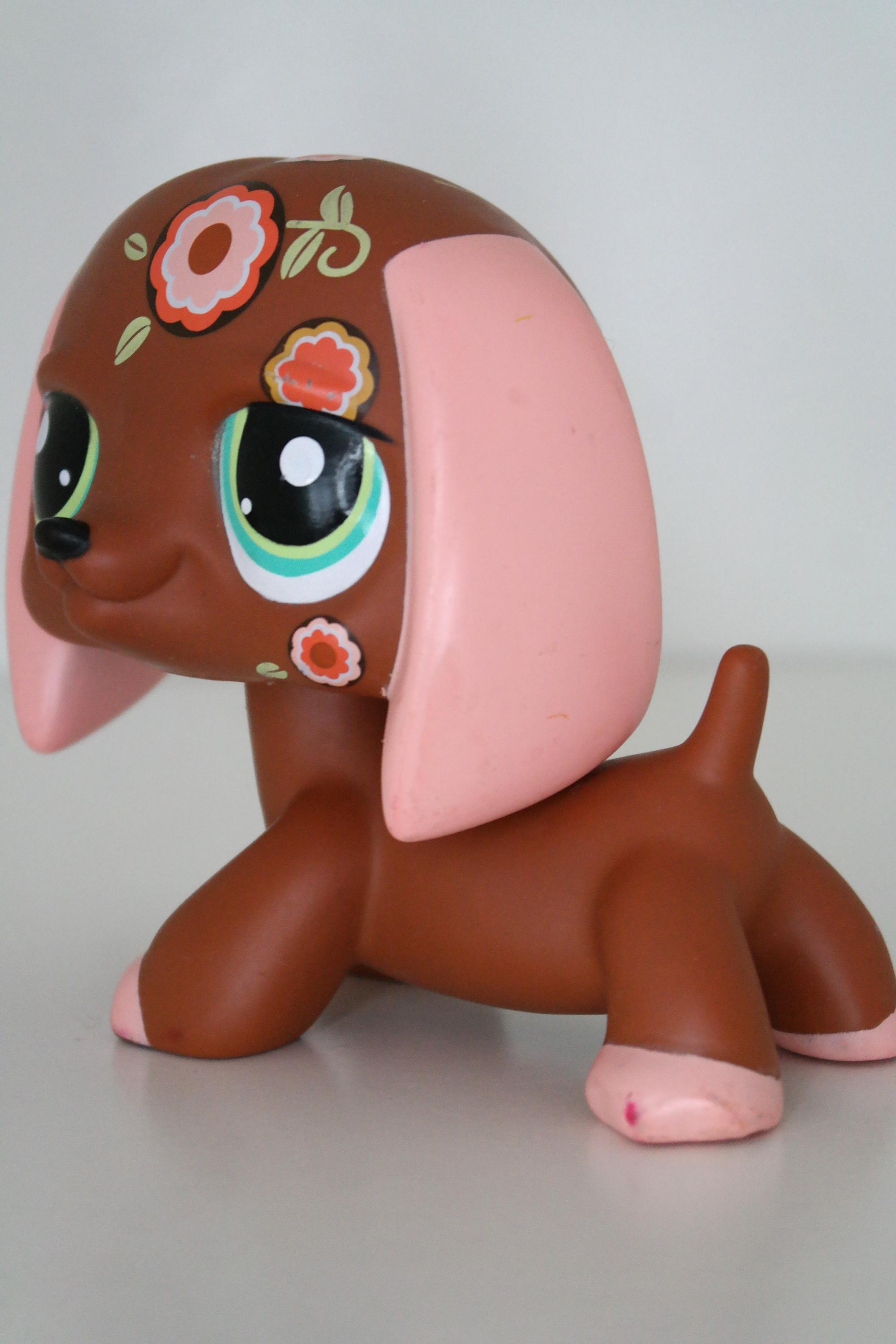 LPS Littlest Pet Shop #556 – Chien Teckel Original Hasbro – Authentique Et Rare