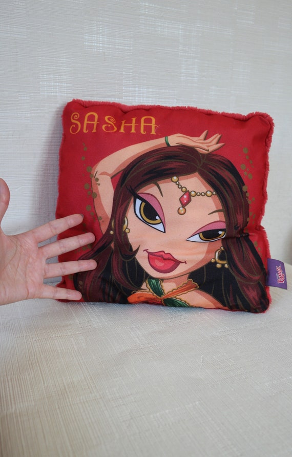 Vintage Red Bratz Sasha Genie Magic Decorative Pillow Genuine MGA Item  Pre-loved Read Description Below 