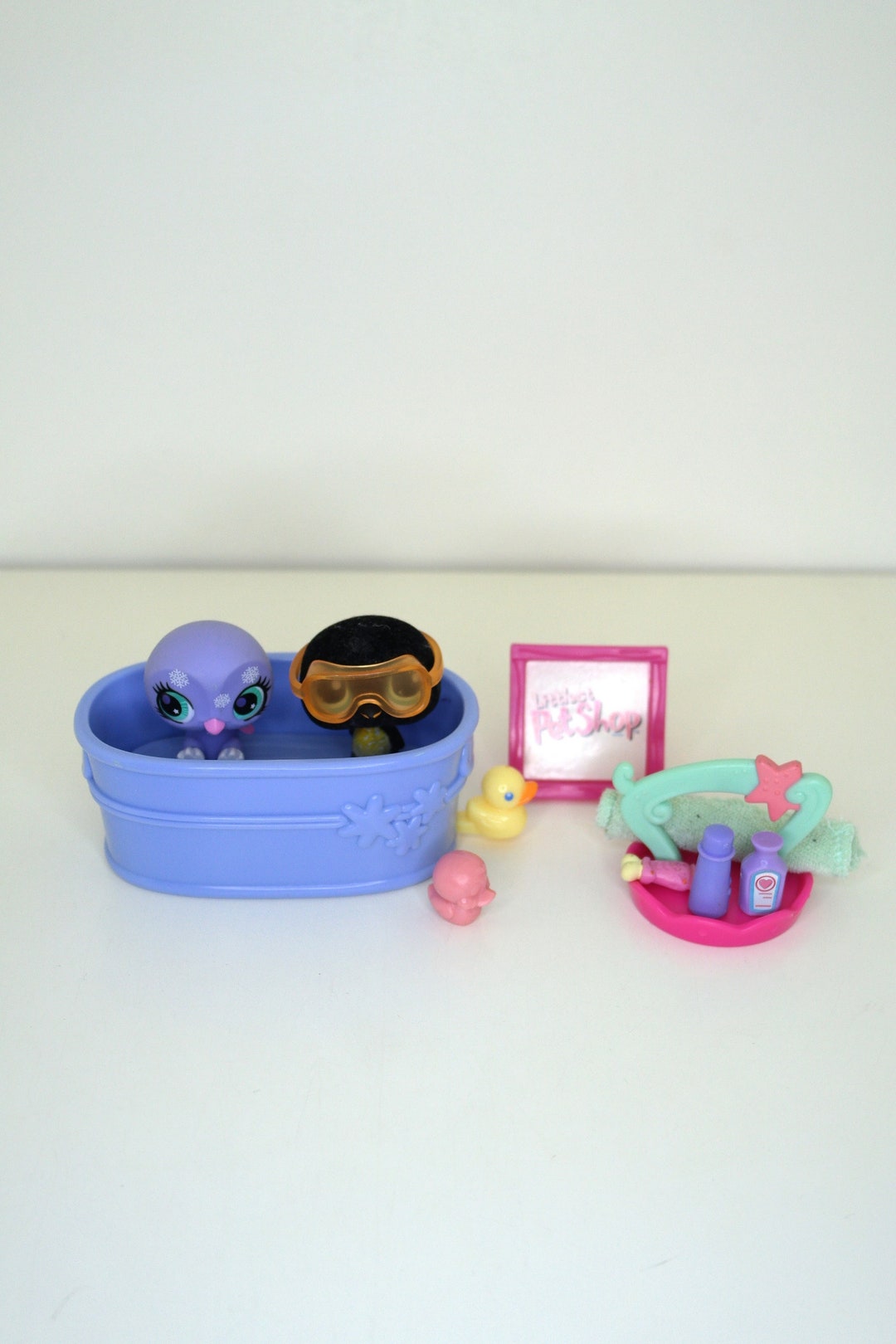 Littlest Pet Shop Bath Set 333 Penguin and 2830 Penguin Etsy