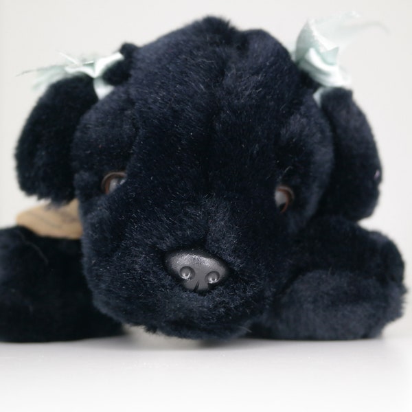 Black Labrador Puppy Girl Dog Ebony - Plush Toy - Authentic By Keel Toys - Stuffed Puppy Doll - 8'inch Plushie - PreOwned