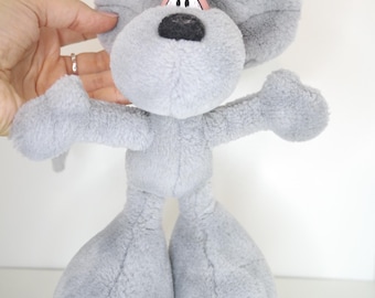 Vintage Diddl Plushie | Grey Color Variant | Retro Thomas Goletz