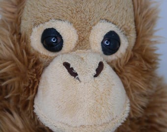 Peluche Orango 18 Cm Keeleco - Giocattolo Morbido 100% Riciclato E Lavabile