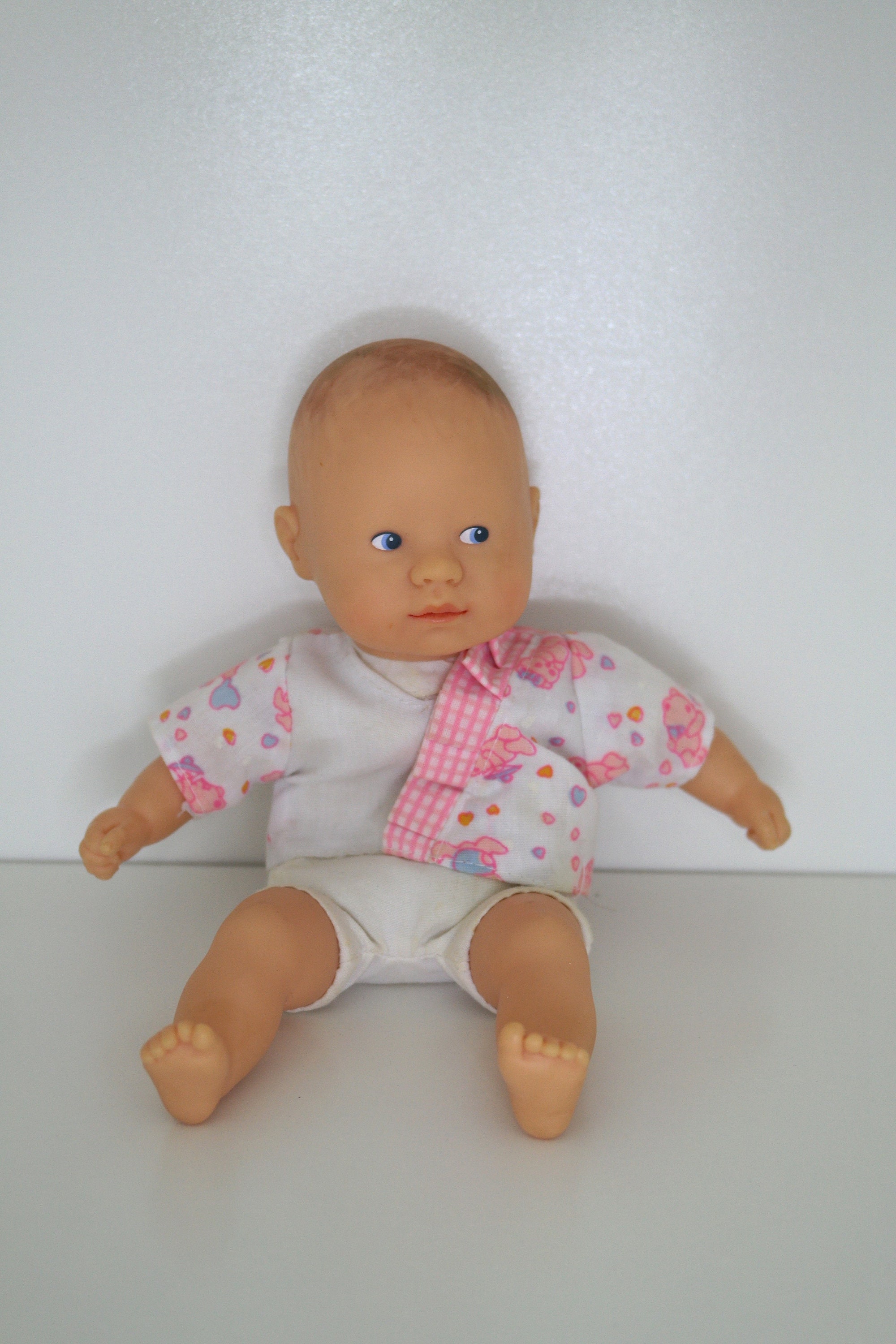 RARE Vintage Poupée COROLLE Bébé Doll corps granules 30cm bouche