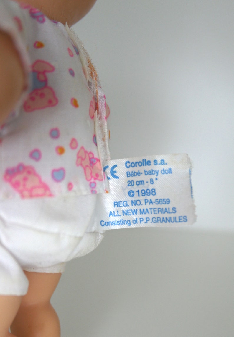 Poupée Corolle Vintage 1998 - Bébé Blond 30cm - Fabriquée En France