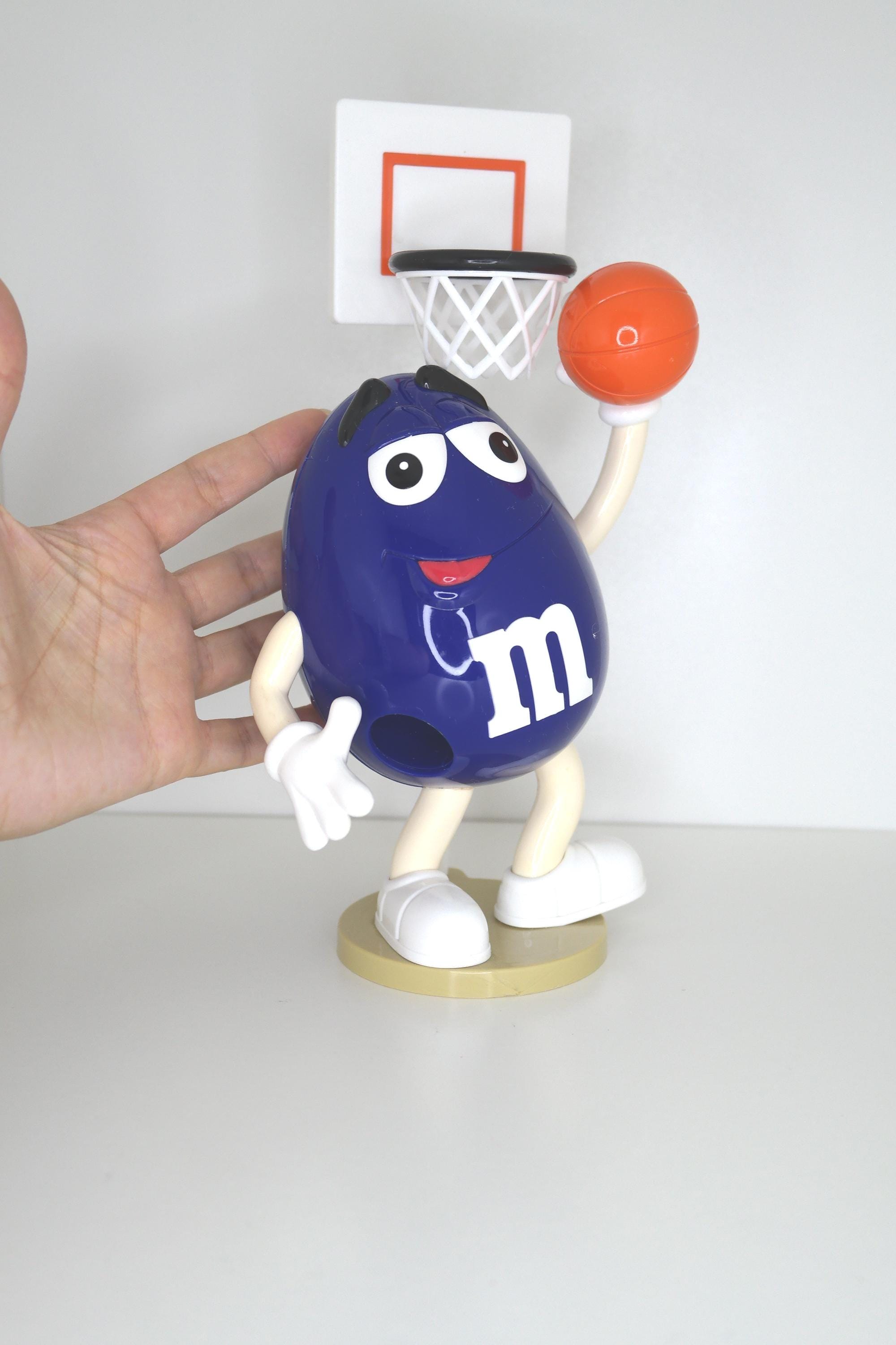 Vintage Blue M&M Dispenser Authentic Mars Collectible Toy