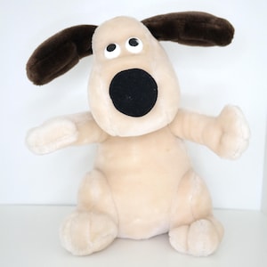 Gromit Hund Plüsch Mit Bettelnden Welpen Augen - Wallace und Gromit - Vintage Sammler Spielzeug - Born To Play 1989