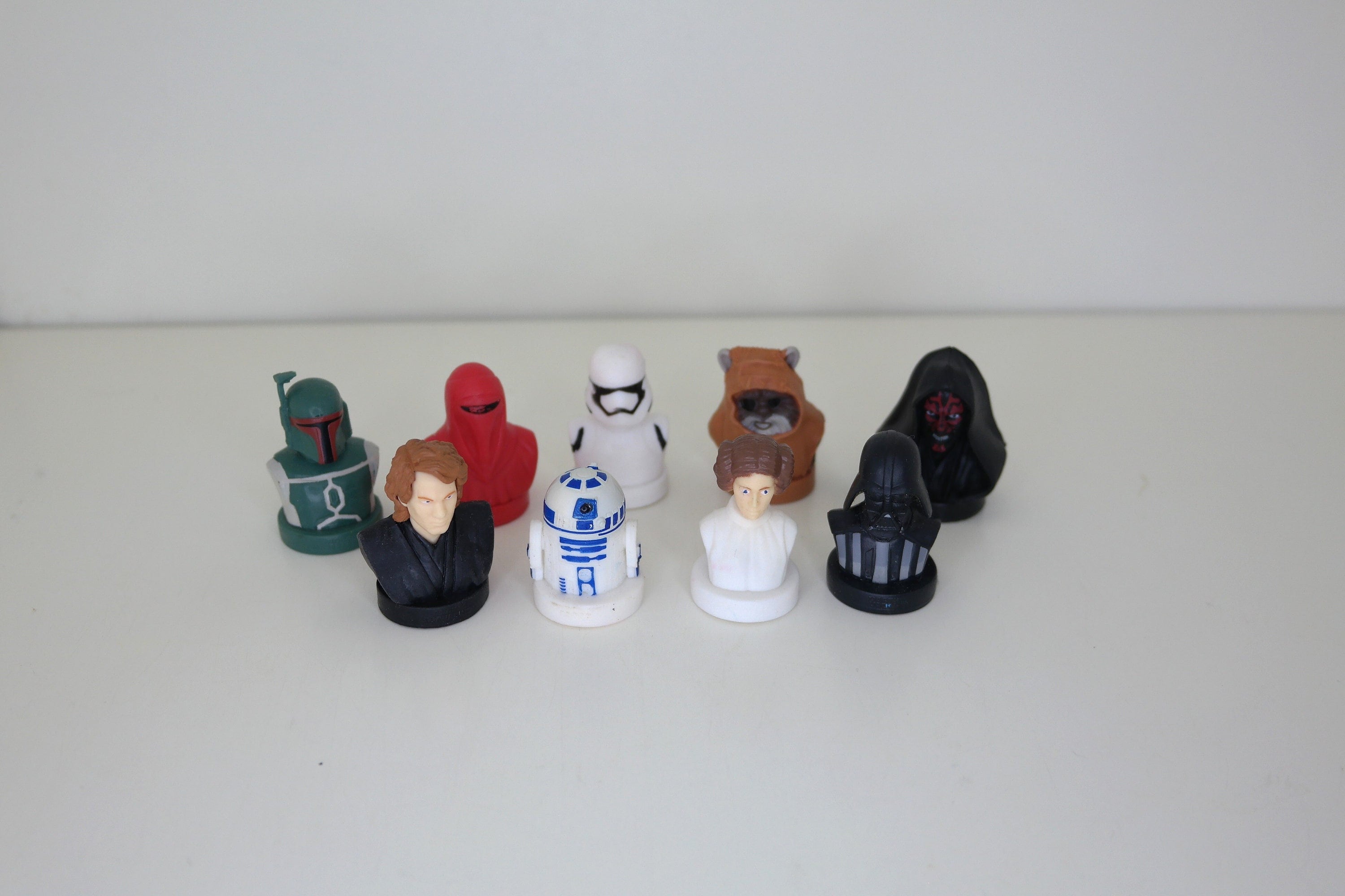 Star Wars Figures Set of 9 Mini Stamp Figurines Authentic by Lucasfilm  Pre-owned 