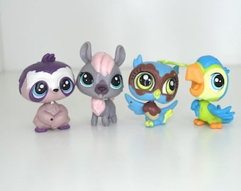 Hasbro Littlest Pet Shop LPS - Your Choice Of Pet: #3807 Sloth, #176 Llama, #3652 Owl, or #3883 Parrot - Pre-loved Retired Collectible Toys