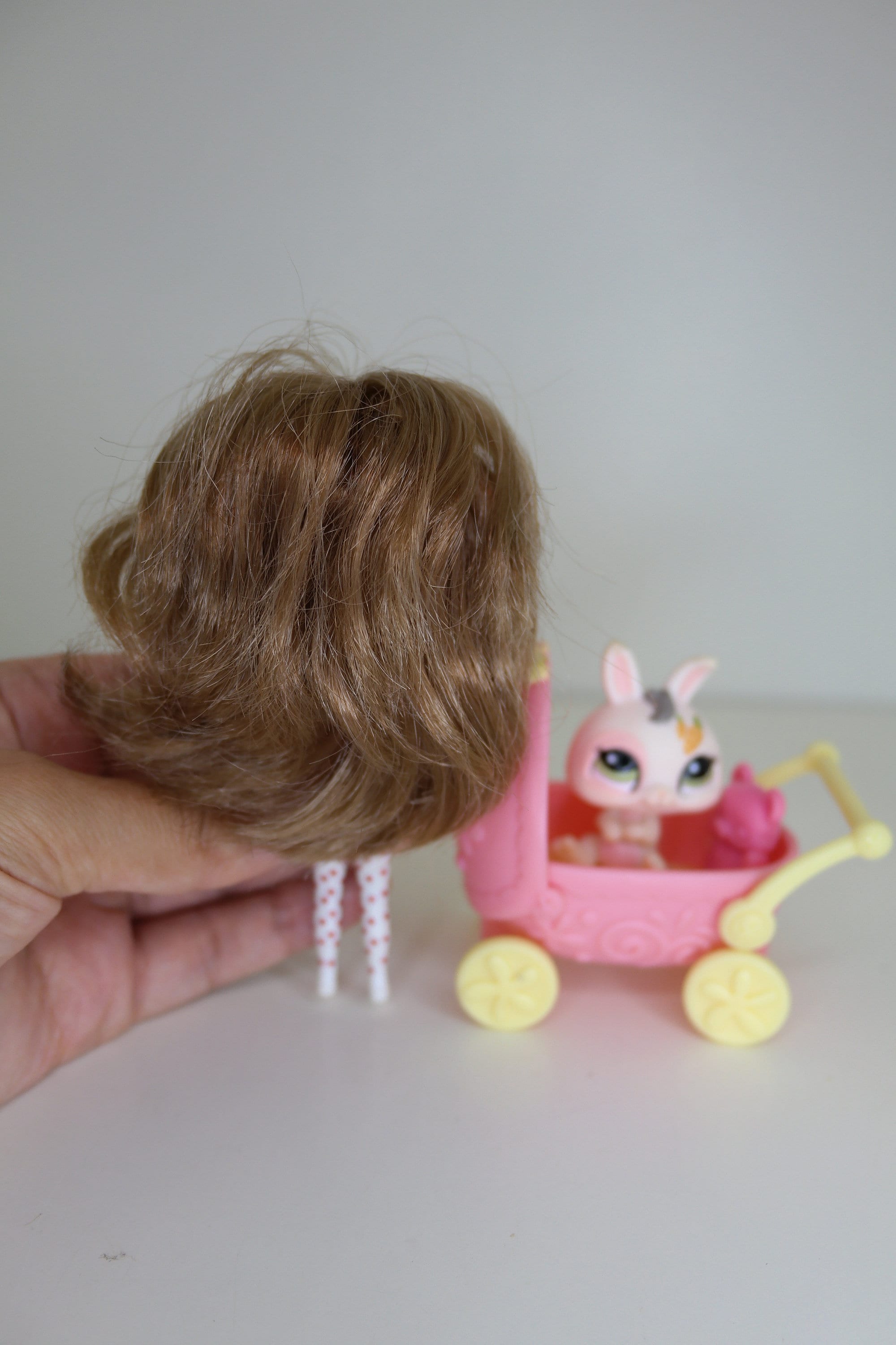 LPS Set: #1855 Rabbit, Blythe Doll \u0026 Pink Stroller - Etsy, image size:2000x3000