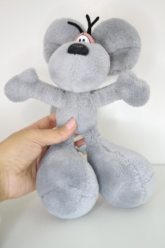 Vintage Diddl Plushie | Grey Color Variant | Retro Thomas Goletz