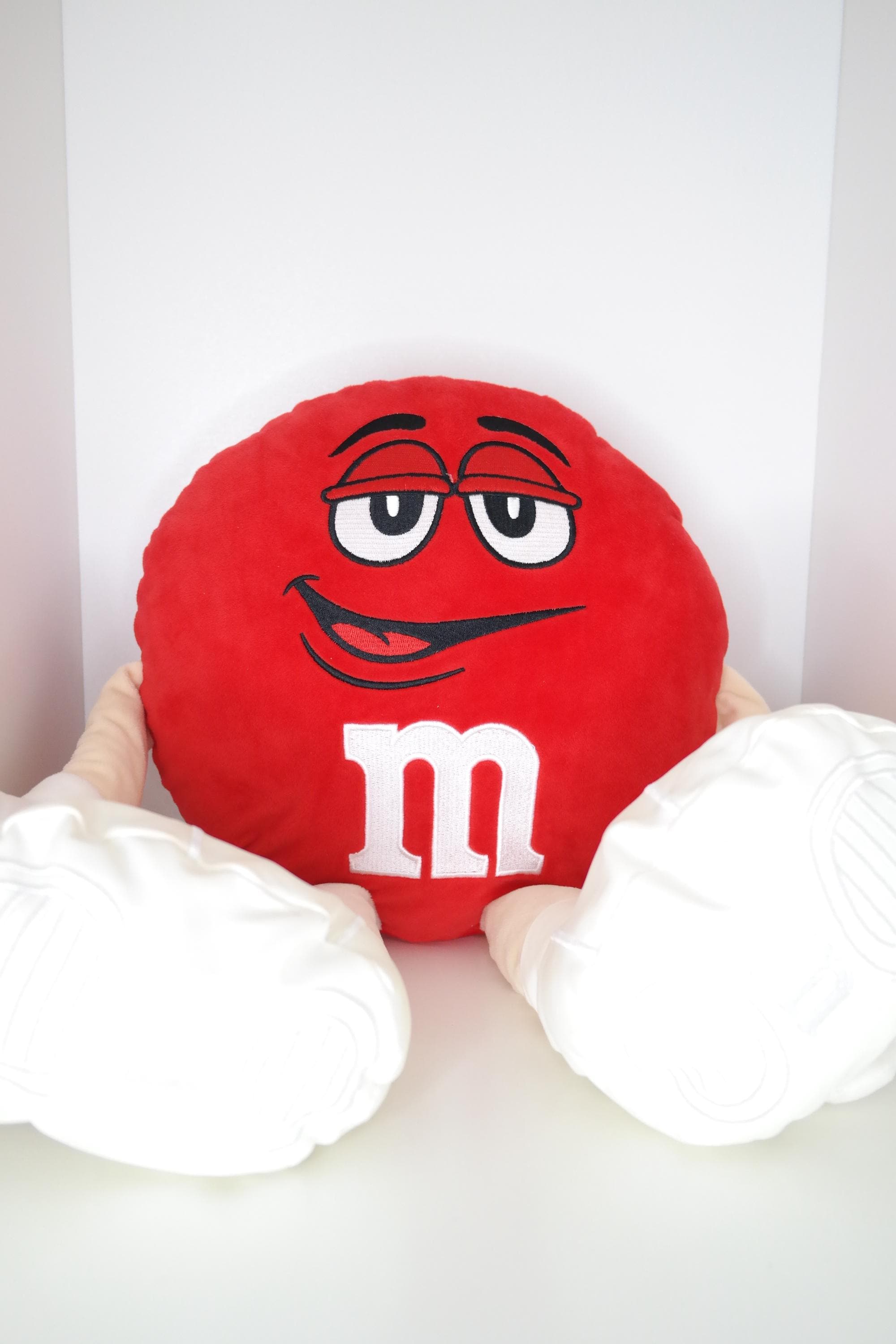 Large Red M&m's Plush - Red Bean Character - Authentic Mars