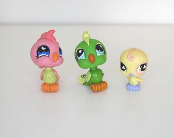Figurine LPS (Littlest Pet Shop) #512 - Pigeon Jaune - Oiseau - Très Bon état