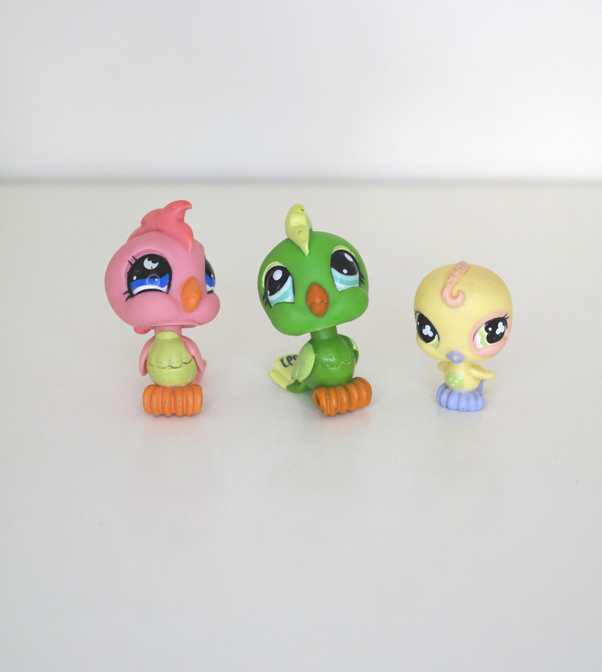 Figurine Littlest Pet Shop LPS #317 Cacatoès - Oiseau Vintage, Occasion, Marque Hasbro