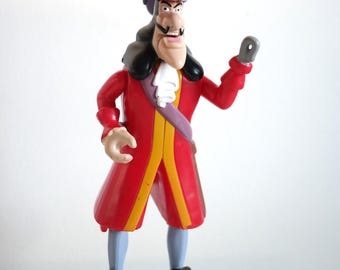 Figura vintage del Capitán Garfio de Disney de 2002, juguete de Peter Pan de McDonald's