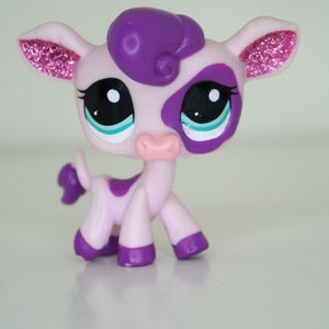 FIGURINE LITTLEST PETSHOP : VACHE #970 (cow w/horns) + cornes EUR 8,00