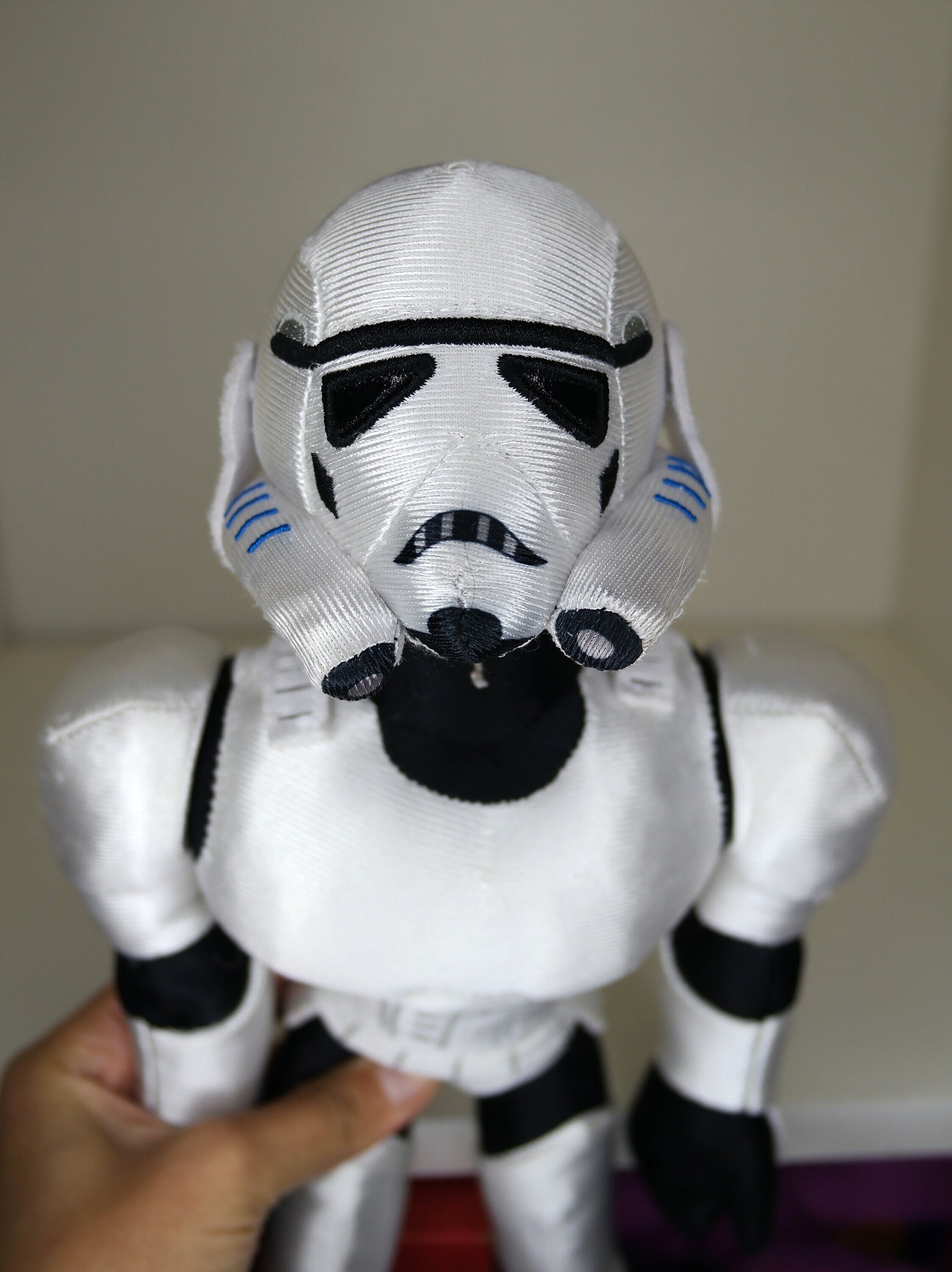 Star Wars Trooper Plush Authentic Toy by Disney Articulated Arms 15 Inch Tall Soft White Trooper Pre owned Etsy