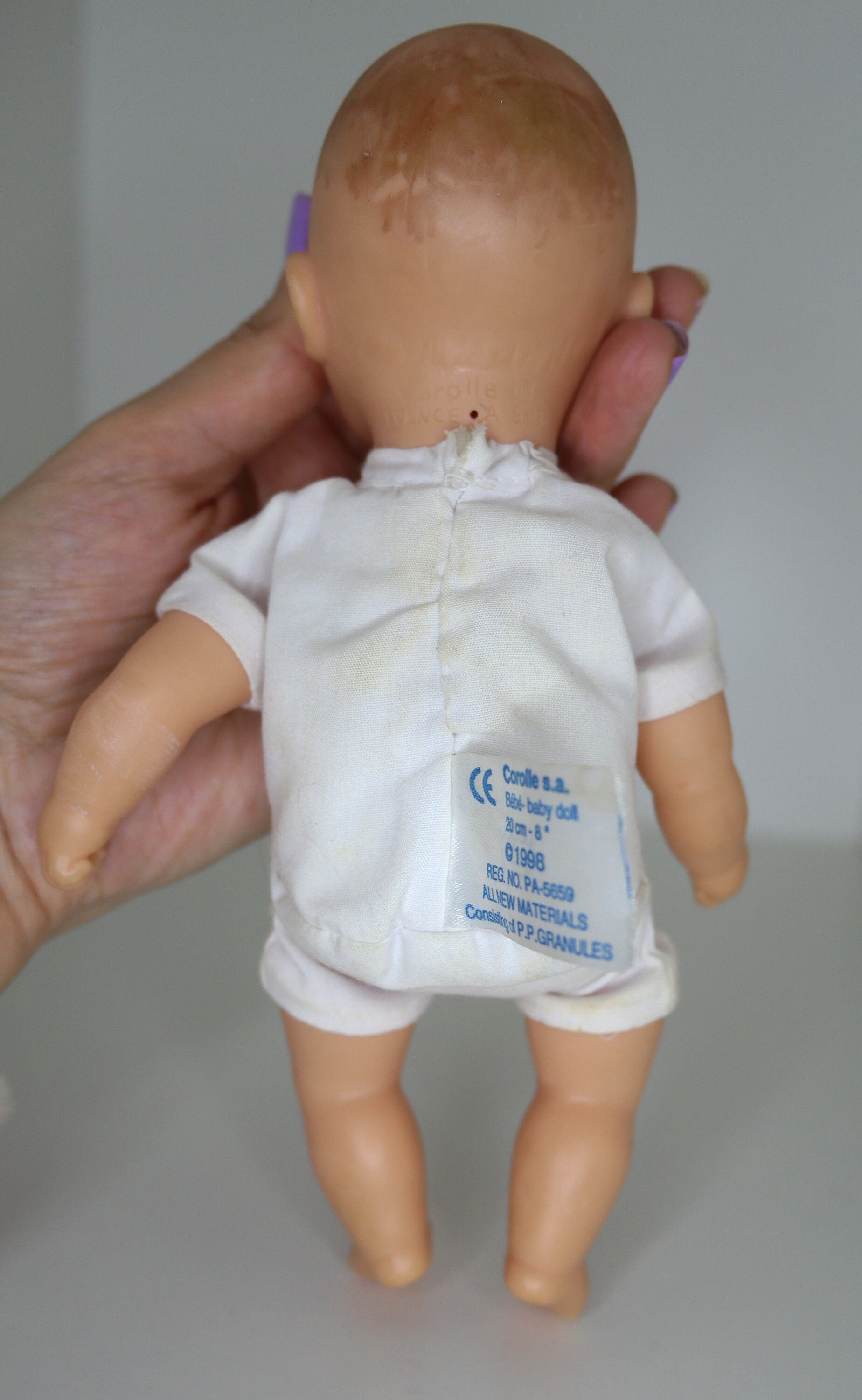 Bébé poupée Corolle vintage 1998 - Petite poupée de 20 cm (20 cm) - France