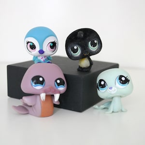 Figurine Littlest Pet Shop Oiseau Pingouin #1494 - Occasion